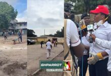 Hon. Ebi Bright, Mayor of Tema, leads the Tema Face-lift Campaign to clear unauthorized structures around Republic Road School. The cleanup forms part of her Tema Transformation Agenda to restore order, beautify public spaces, and preserve Tema’s reputation as Ghana’s model planned city.