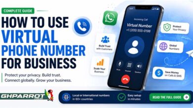 HOW TO USE VIRTUAL PHONE NUMBER FOR BUSINESS, VIRTUAL PHONE NUMBER, GHPARROT, BEST VIRTUAL PHONE NUMBER